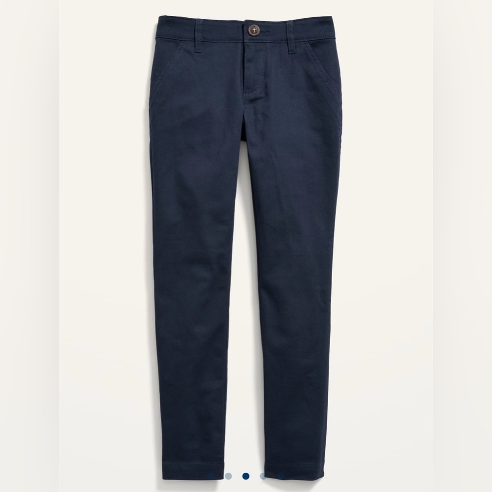 Old Navy Girls Skinny School Uniform Pants, Navy, Size 14